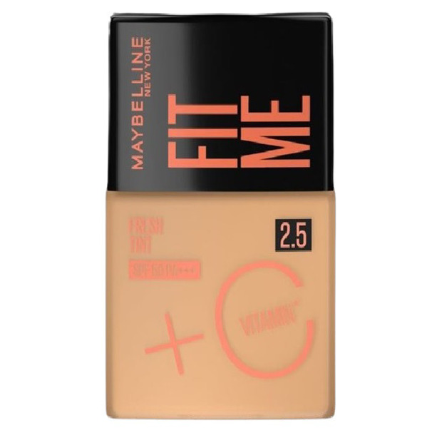 Imagen de MAYBELLINE BASE LIQUIDA FIT ME FRESH TINT+VIT-C 2.5 50 fps [30 ml]