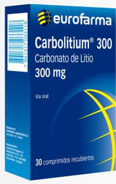 Imagen de CARBOLITIUM 300 mg [30 comp.]