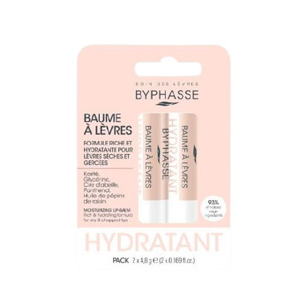 Imagen de BYPHASSE BALSAMO LABIAL HIDRATANTE PACK X2 [4,8 gr]