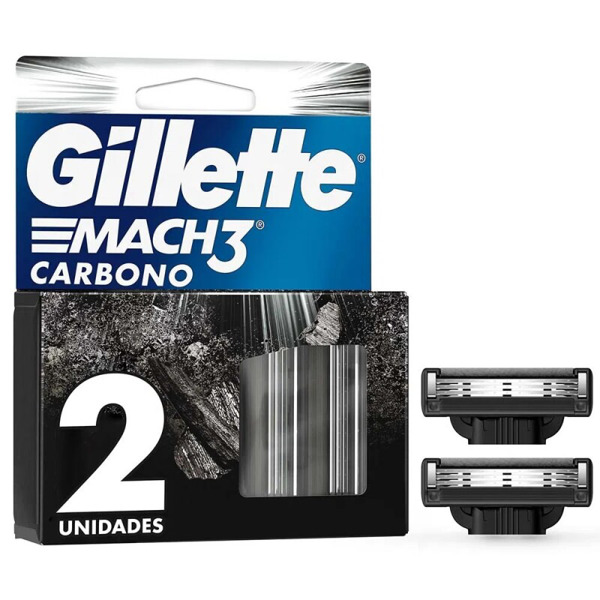 Imagen de GILLETTE MACH 3 CARBONO RAZOR REPUESTO [2 uni.]