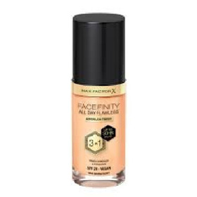 Imagen de MAX FACTOR BASE LIQUIDA FACEFINITY 3 EN 1 W44 WARM IVORY 20 fps [30 ml]