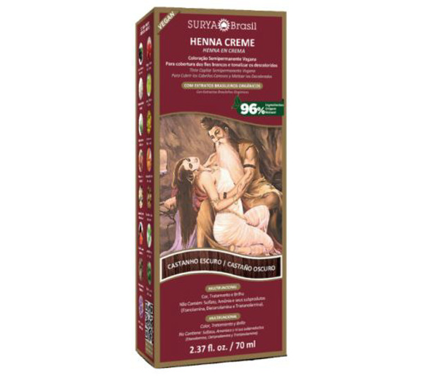 Imagen de SURYA HENNA CREMA CASTAÑO OSCURO [70 ml]