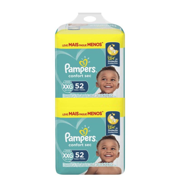 Imagen de PAMPERS CONFORT SEC XXGRANDE XXG +14kg [104 uni.]