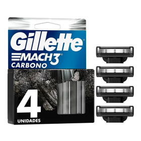 Imagen de GILLETTE MACH 3 CARBONO RAZOR REPUESTO [4 uni.]