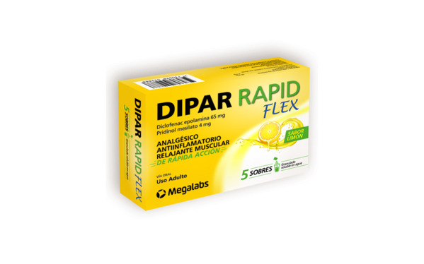 Imagen de DIPAR RAPID FLEX 65+4mg [5 sob.]