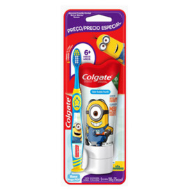 Imagen de COLGATE CEPILLO MINIONS+CREMA DENTAL MINIONS PACK +6 años [1+100gr]