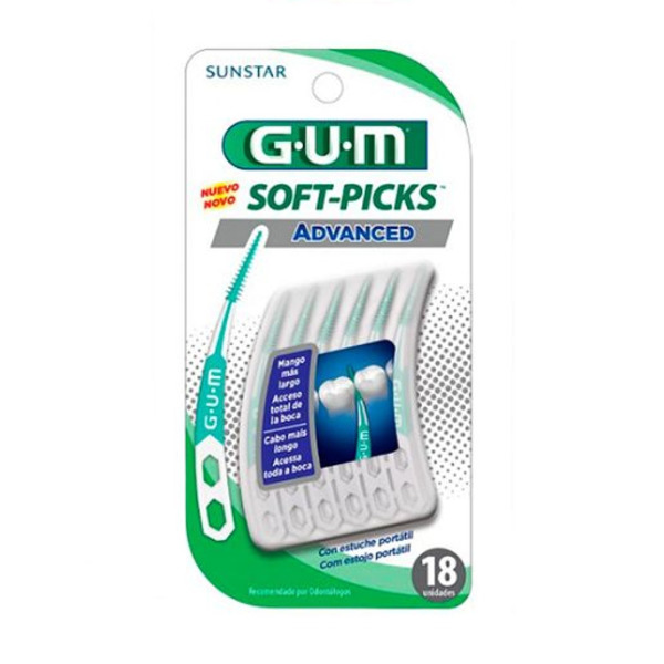 Imagen de GUM INTERDENTAL ESTIMULADOR MASAJEADOR ADVANCED SOFT-PICKS 650 [18 uni.]