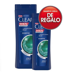 Imagen de CLEAR SHAMPOO DUAL EFFECT 2EN1+SHAMPOO PACK 2 unid [400+200ml]