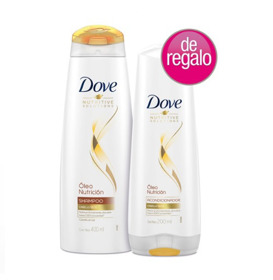 Imagen de DOVE SHAMPOO OLEO NUTRICION+ACO PACK 2 uni. [400+200ml]