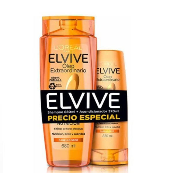 Imagen de ELVIVE SH. OLEO EXTRAORDINARIO EXTREME+AC. PACK [680+375ml]