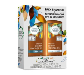 Imagen de HERBAL ESSENCES SH. MORINGA+AC. PACK [400+400 ml]