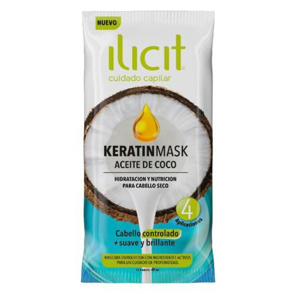 Imagen de ILICIT KERATINMASK SACHET ACEITE DE COCO [40 ml]