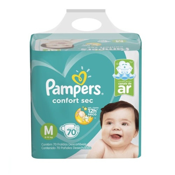 Imagen de PAMPERS CONFORT SEC MEDIO M 6a10kg [70 uni.]