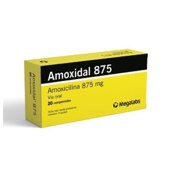 Imagen de AMOXIDAL 875 MG. X 20 COMP.