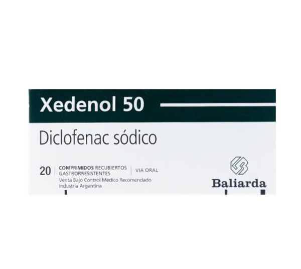 Imagen de XEDENOL  50 50 mg [20 comp.]