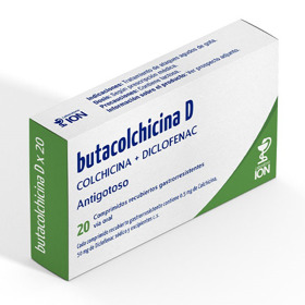 Imagen de BUTACOLCHICINA D .5+50mg [20 comp.]