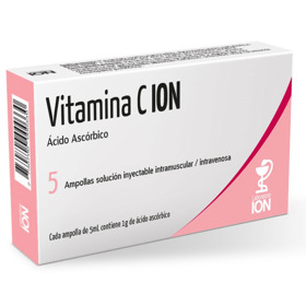 Imagen de VITAMINA C ION INY. 1 gr [5 amp.]