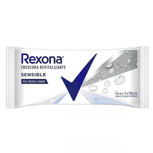 Imagen de REXONA JABON SENSIBLE PACK [3x120gr.]