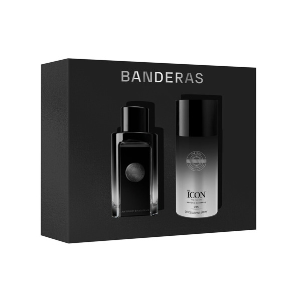 Imagen de BANDERAS THE ICON EDP+DEO SPRAY COFRE [100+150ml]