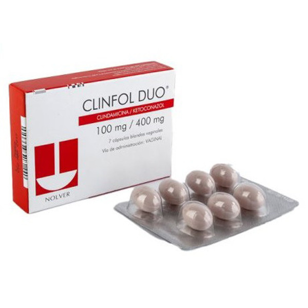 Imagen de CLINFOL DUO 100+400mg [7 ov.]