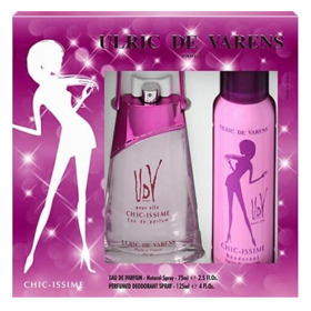 Imagen de UDV POUR ELLE CHIC-ISSIME EDP+DEO SPRAY COFFRET [75+125ml]