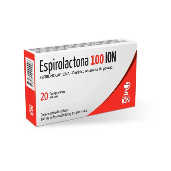 Imagen de ESPIROLACTONA ION 100 100 mg [20 comp.]