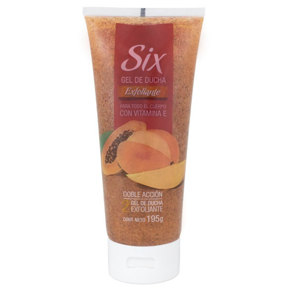 Imagen de SIX CORPORAL GEL DUCHA EXFOLIANTE MANGO Y PAPAYA [195 gr]