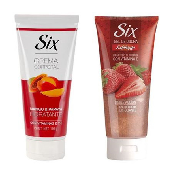 Imagen de SIX CORPORAL GEL DUCHA MANGO+CORPORAL CREMA PACK [105+195ml]