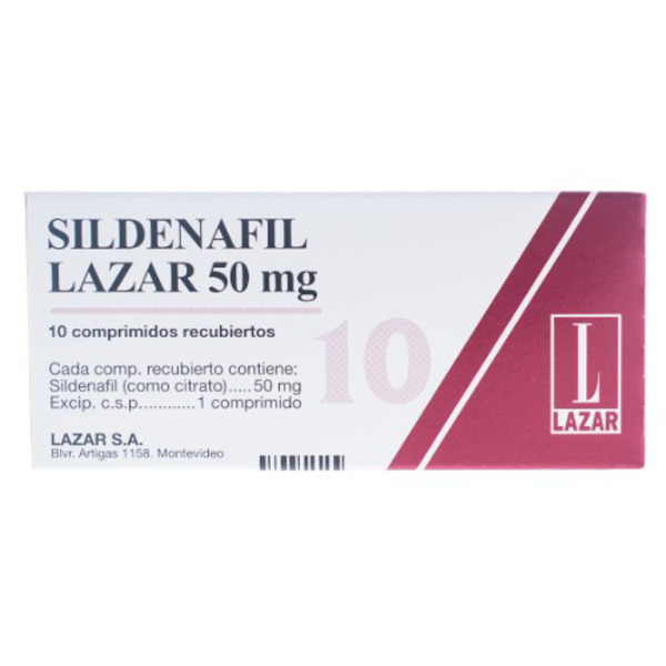 Imagen de SILDENAFIL LAZAR MASTICABLE 50 mg [10 comp.]