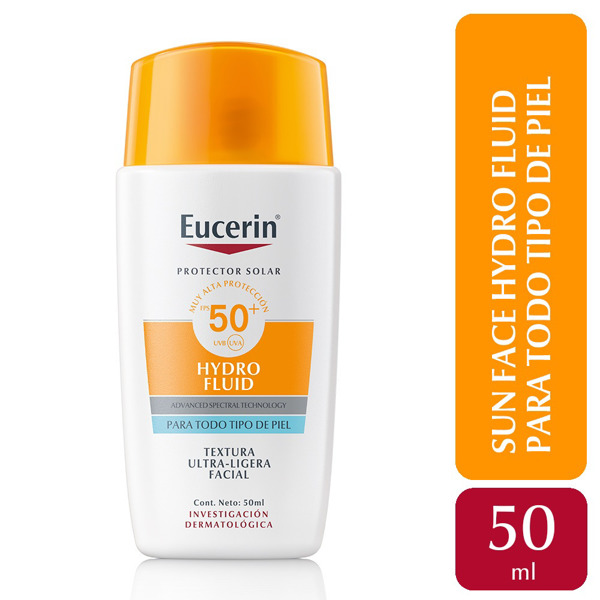 Imagen de Eucerin Hydro Fluid Protector solar facial FPS 50 x 50 ml