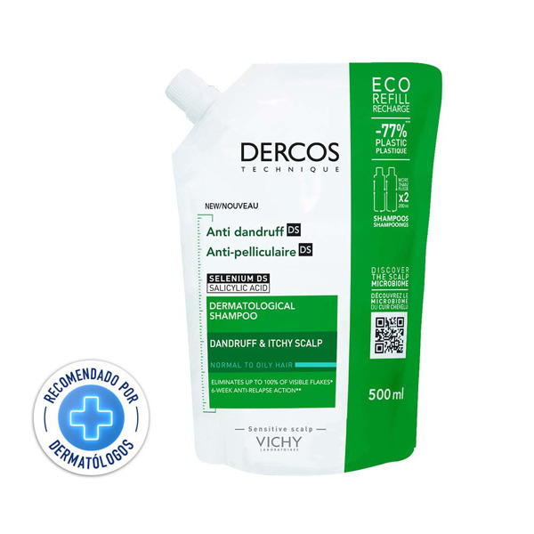 Imagen de VICHY DERCOS SH. ANTICASPA GRASO REFILL [500 ml]