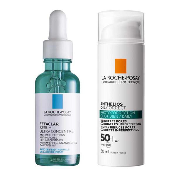 Imagen de LA ROCHE POSAY EFFACLAR SERUM+ANTHELIOS OIL CORRECT PACK 50 fps [30+50ml]