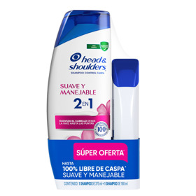 Imagen de HEAD&SHOULDERS SH. 2EN1 SUAVE Y MANEJABLE+SH PACK [375+180ml]