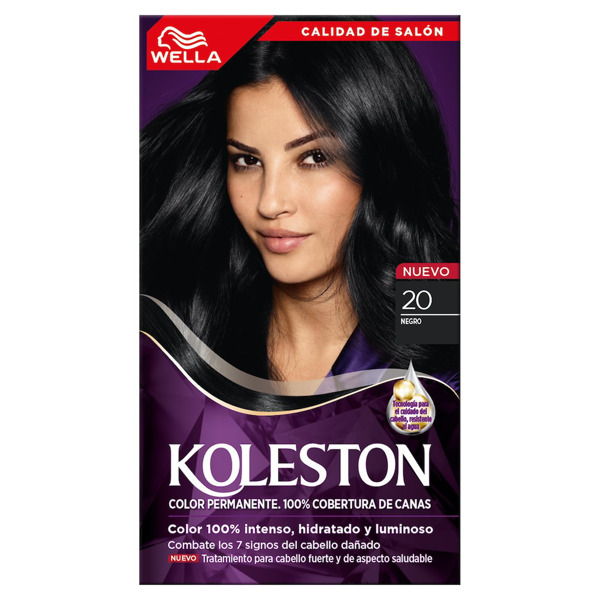 Imagen de KOLESTON KIT NEGRO 20 [50gr+50+40+22ml]