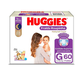 Imagen de HUGGIES NATURAL CARE HIPER PANTS G G [60 uni.]