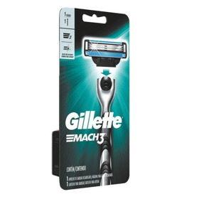 Imagen de GILLETTE MACH 3 REGULAR MAQUINA +REPUESTO PACK [1+1 uni.]