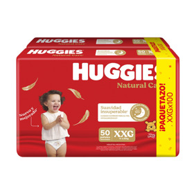 Imagen de HUGGIES SUPREME CARE PACK AHORRO XXG [100 uni.]