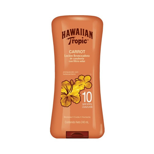 Imagen de HAWAIIAN CARROT LOCION BRONCEADORA DE ZANAHORIA TANNING LOTION 10 fps [240 ml]