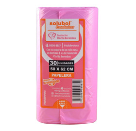 Imagen de BOLSA RESIDUOS ROSA 50x62cm [30 uni.]