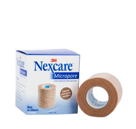 Imagen de 3M NEXCARE MICROPORE CINTA LEUCO COLOR PIEL 5 cm x 9,1 mts.