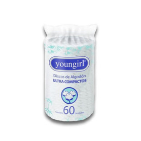 Imagen de YOUNGIRL DISCOS DE ALGODON [60 uni.]