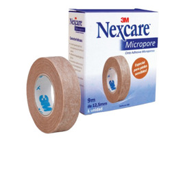 Imagen de 3M NEXCARE MICROPORE CINTA LEUCO COLOR PIEL 1,25 cm x 9,1 mts.