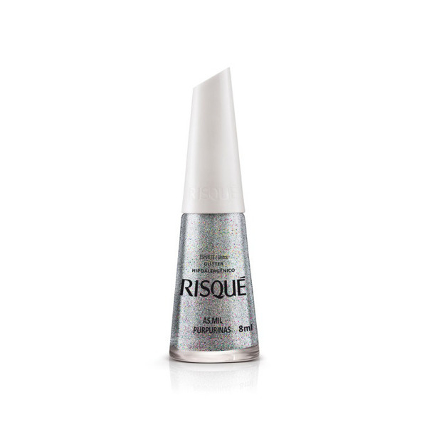 Imagen de RISQUE ESMALTE GLITTER AS MIL PURPURINAS [8 ml]