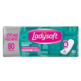 Imagen de LADYSOFT PROTECTOR RESPIRABLE 80 uni.
