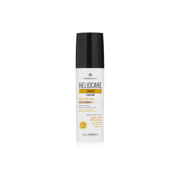 Imagen de HELIOCARE PROTECTOR SOLAR 360 COLOR GEL OIL MATE BRONZE 50 fps [50 ml]