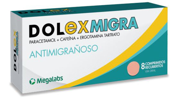 Imagen de DOLEX MIGRA 300+100+1MG [8 comp.]