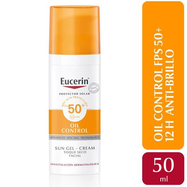 Imagen de EUCERIN SOLAR FACIAL GEL CREMA TOQUE SECO 50 fps [50 ml]