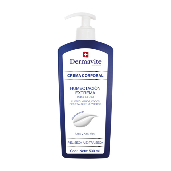 Imagen de DERMAVITE CREMA LINEA AZUL PIEL SECA ULTRA SECA UREA Y ALOE [530 ml]