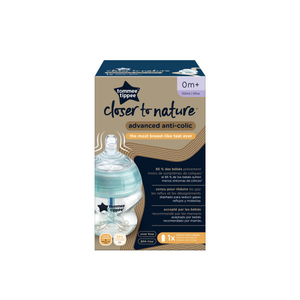 Imagen de TOMMEE TIPPEE BIBERON ANTICOLICO AVANZADO [150 ml]
