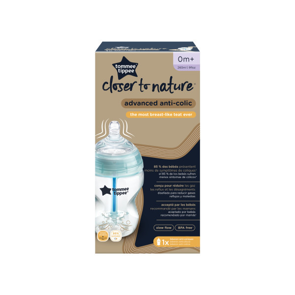 Imagen de TOMMEE TIPPEE BIBERON ANTICOLICO AVANZADO [260 ml]